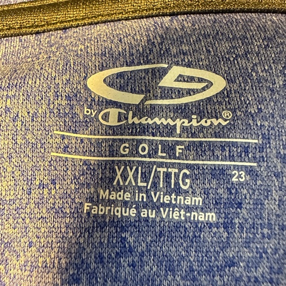 (NWT) XXL Men’s Pique Golf Polo Color: Heather Blue - Picture 2 of 4